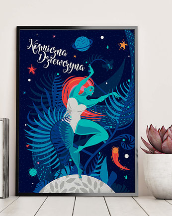 Plakat "Kosmiczna Dziewczyna", Patrycja Łata