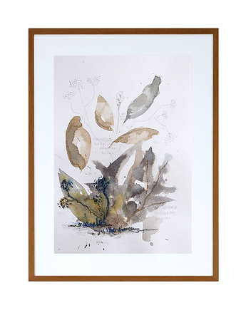 ORYGINAŁ. Akwarelowy ogród 9 - 30x20cm, Gosia Sendlewska