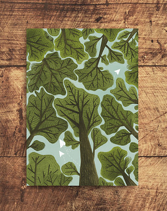 Kartka pocztowa - Drzewa, Karka