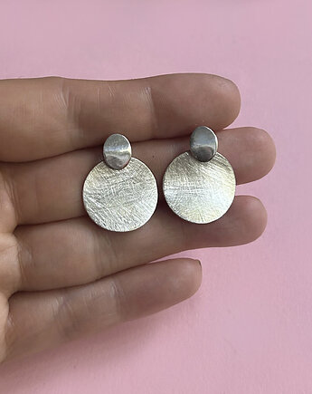 Kolczyki Plates - srebro 925, Friedman Jewelry