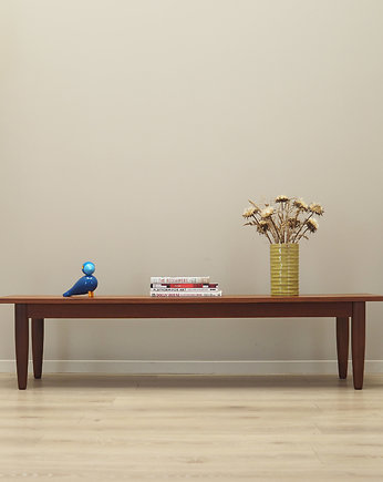 Lowboard tekowy, duński design, lata 70, produkcja: Dania, Przetwory design