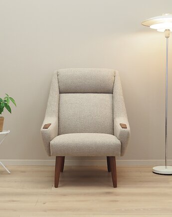 Fotel tekowy, duński design, lata 60, produkcja: Dania, Przetwory design