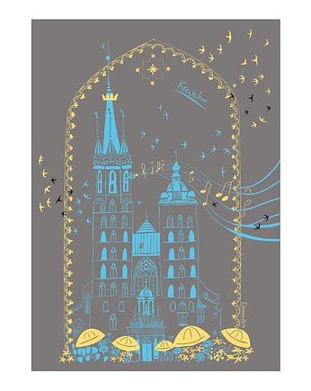 Plakat Kraków Kościół Mariacki, Gliniana Kura
