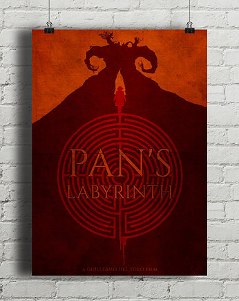 Labirynt Fauna - plakat fine art, minimalmill