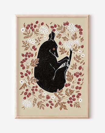 Plakat - Charcik w gałązkach głogu, Mint In Paper