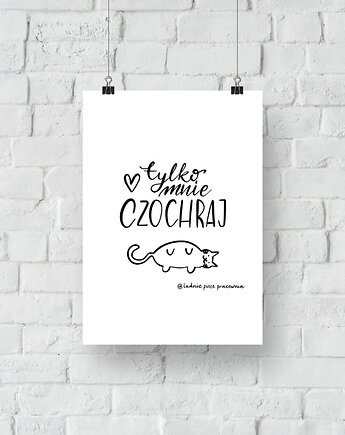 Plakat Tylko Mnie Czochraj, ładnie piszę pracownia