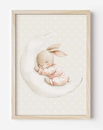 Plakat Na Ścianę Dla Dziewczynki Różowe króliczki nr. 2, Dekoracjan