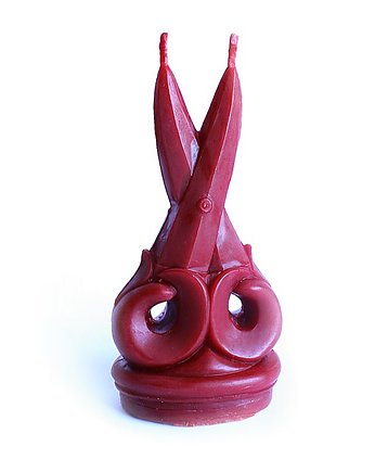 Świeca intencyjna czerwone nożyce, KEIT