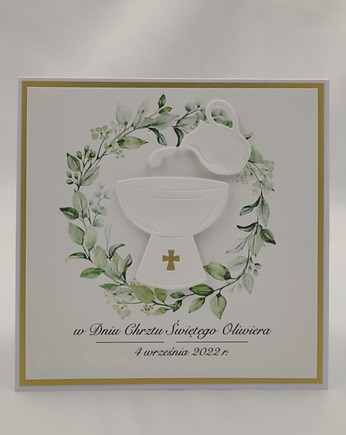 Kartka na chrzest w ozdobnej kopercie, c 27, Anna Art and Crafts