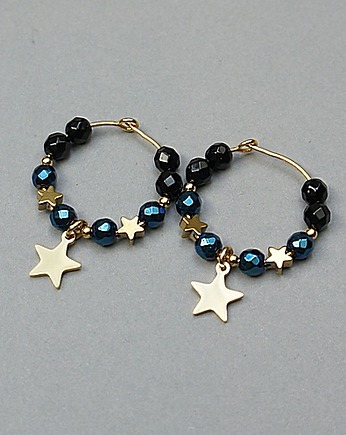 Alloys Collection /navy blue star/  - kolczyki, KiKa pracownia