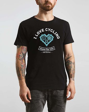 Koszulka T-SHIRT.  I love cycling, studioixi