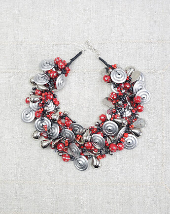 7016 Naszyjnik Industrial Red, kama4you