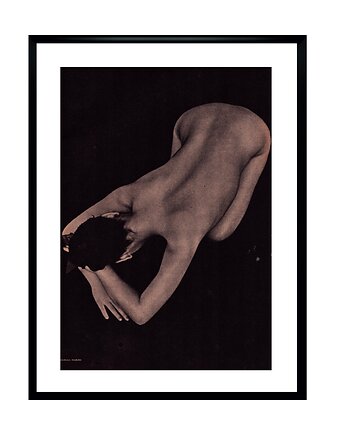 Plakat Oprawione zdjęcie prasowe, akt kobiety, aut. Takamasa Inamura, 1966 r, RiskyWalls