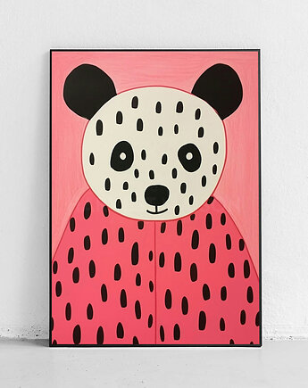 Plakat Urocza panda w stylu, Harvest Maison