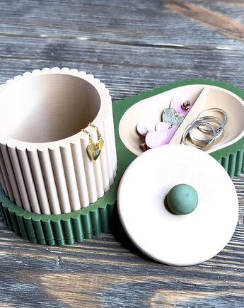 Pojemnik, organizer na biżuterię i drobiazgi  - różne kolory, olloostudio