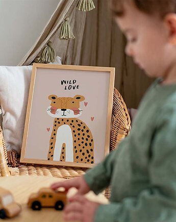 Plakat Wild Love  - Plakaty Na Ścianę Dla Dzieci, Dekoracjan