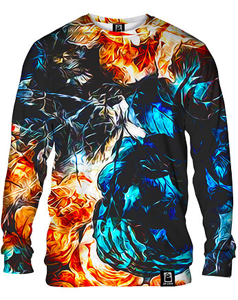 Bluza Bez Kaptura Męska DR.CROW Akwarel Flowers, DrCrow