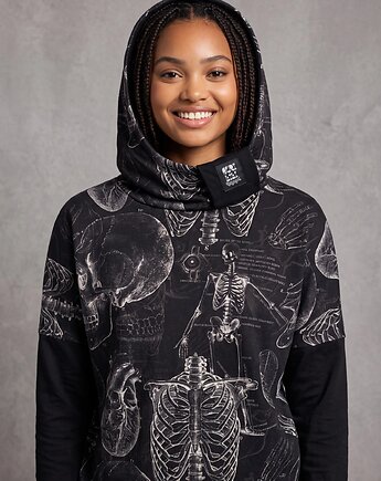 Auri Lili bluza Guna M oversize z anatomicznym wzorem, Auri Lili