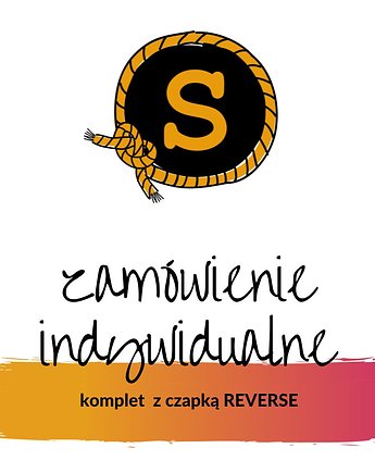 MAXCOLOR Komplet czapka i komin "wesoły melanż", sploteka