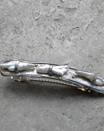 Białe perły  -  klamra, Beata Trotter