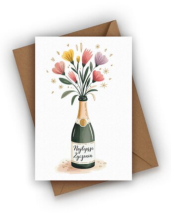 Kartka urodzinowa - Najlepsze życzenia, Czarna Owca Karteczki