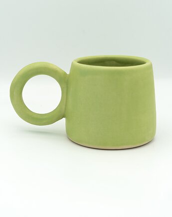 Ceramiczny kubek z okrągłym uszkiem, panika ceramics