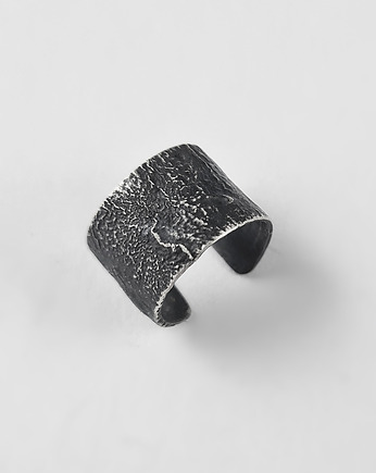 Nausznica na środek ucha srebro CARBON, RA