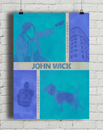 John Wick - plakat fine art, minimalmill
