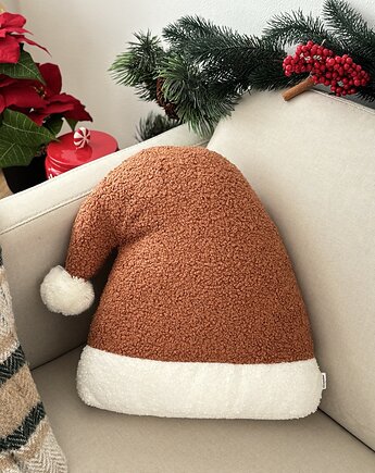 Poduszka W Kształcie Czapki Mikołaja Ruda Boucle, poduszkownia
