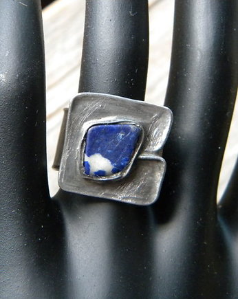 Lapis lazuli - płytka    - pierścionek, Beata Trotter
