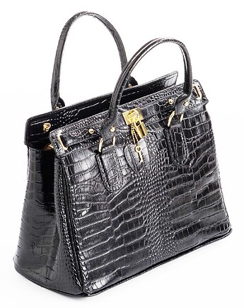 Torba skórzana Shopper o fakturze krokodyla - mieści format A4 ( 6873 ), BOSCCOLO