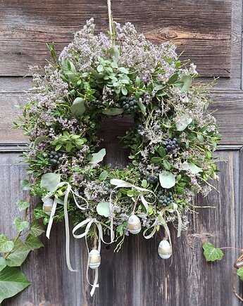 Zamowienue Wianek Wielkanocny Wiosenny wianek na drzwi lub stół, cynamonn