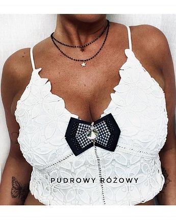 Brosza z Damą w stylu francuskim NEW, Pudrowy Różowy