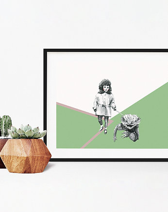 Spacer. Ilustracja tuszem., About Face Illustration