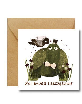 Kartka na ślub - Długo i Szczęśliwie Hi Little, HI LITTLE