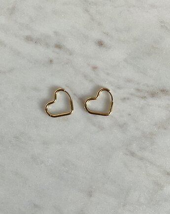 Kolczyki pozłacane Serca, MAYBEJWLR
