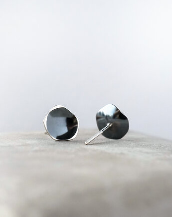 Kolczyki srebrne płatki, studio INDIGO