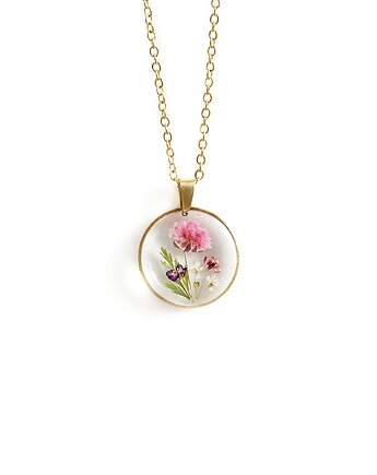 Naszyjnik z kwiatami, prezent dla kobiety, Colie