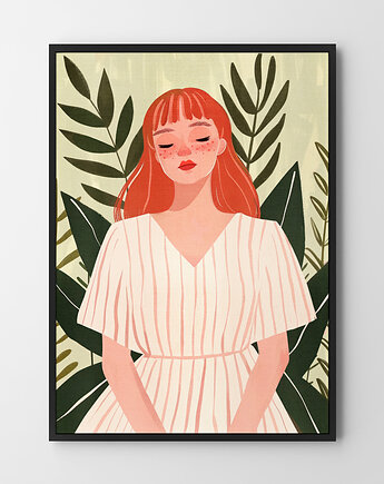 Dziewczyna ilustracja plakat, HOG STUDIO