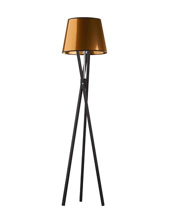Loftowa lampa stojąca z miedzianym kloszem ANDORA MIRROR, LYSNE