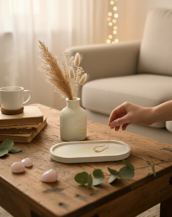 Podstawka z wazonem zestaw na prezent, Barwny Zakątek