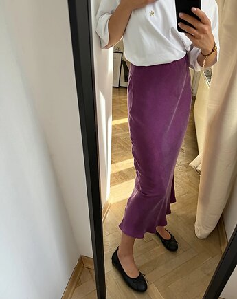 Spódnica Melody premium purple midi, Patchouli