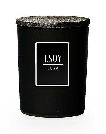 ŚWIECA SOJOWA LUNA 200 ml - wyciszenie i spokój / czarna, ESOY