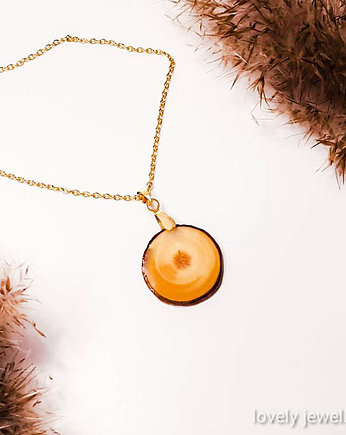 Drewniany naszyjnik Sosna Drewno natura, Lovely Jewellery