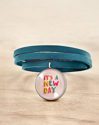 New Day- bransoletka stalowa + box, Makaliboo