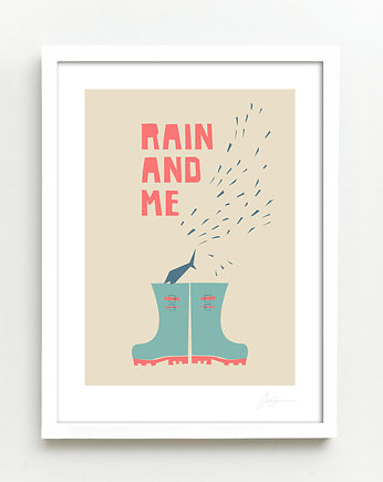 Plakat RAIN AND ME, PAKOWANIE PREZENTÓW - Papier do pakowani