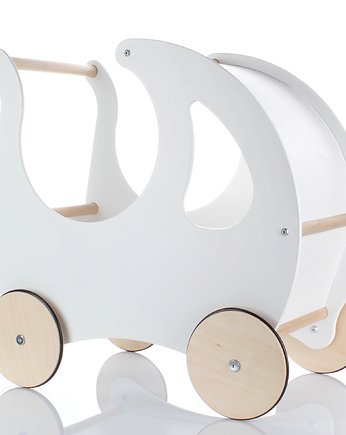 KREKE Drewniany wózek dla lalek /pchacz, OKAZJE - Prezent na Chrzciny