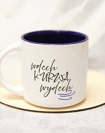 Kubek Wdech Ku*wa Wydech Granatowy, tulimy