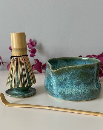 Zestaw do matcha (matchawan + stojak), bien.ceramics