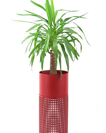 Kwietnik Metalowy RETE 59cm Bordowy, JAKPOLDESIGN